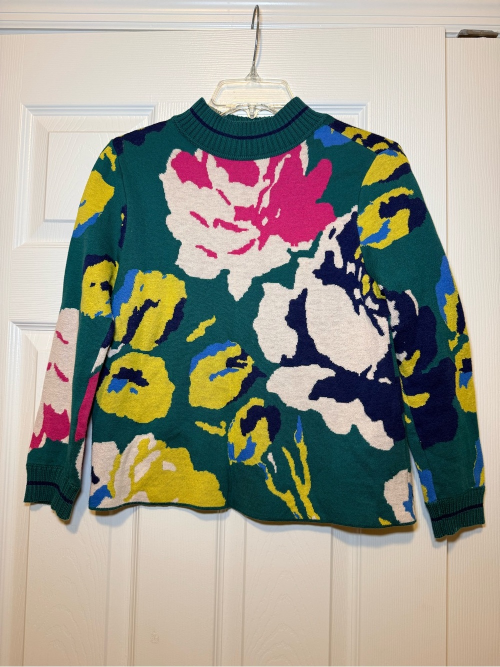 HWR Anthropologie Floral Crewneck Sweater